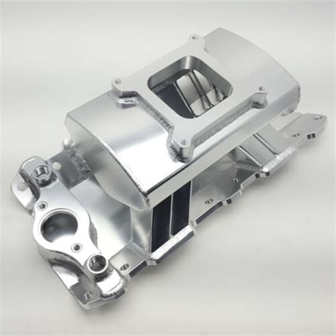 small block chevy aluminum intake manifold flanges fabrication|metal intake manifold.